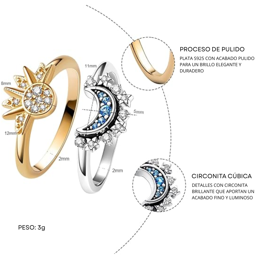 Anillos Eclipse – Sol y Luna